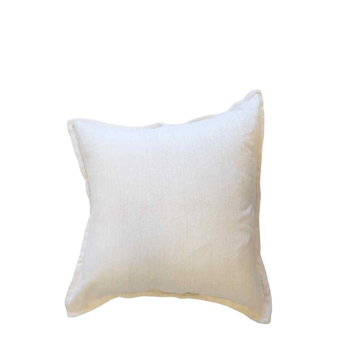 *CUSHION COVER PLAIN CREAM DOUBLE SIDED WITH A 2CM FLANGE image 0